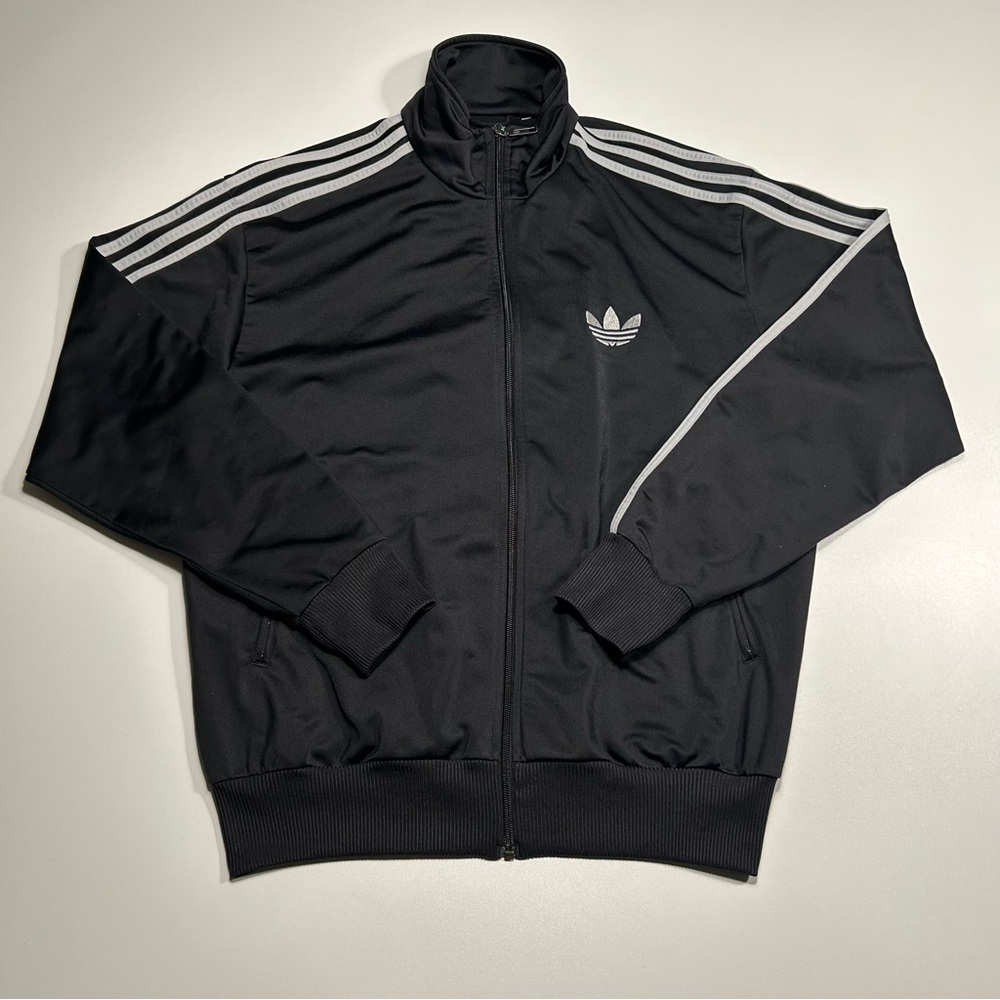Adidas Men's Adicolor Classics Firebird Full-Zip Track Jacket Black White Large